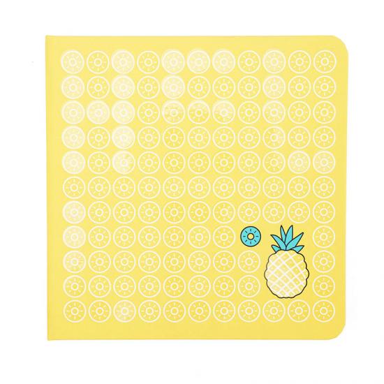 Square design case binding Pineapple Series notebook