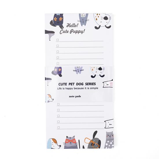 White paper note pad