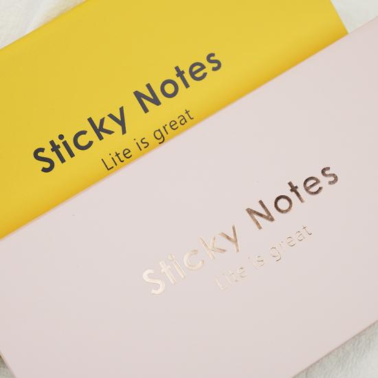 White paper sticky notes