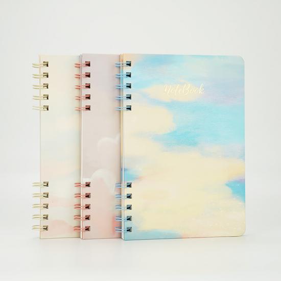  A5 wire-o binding hardcover plain notebook